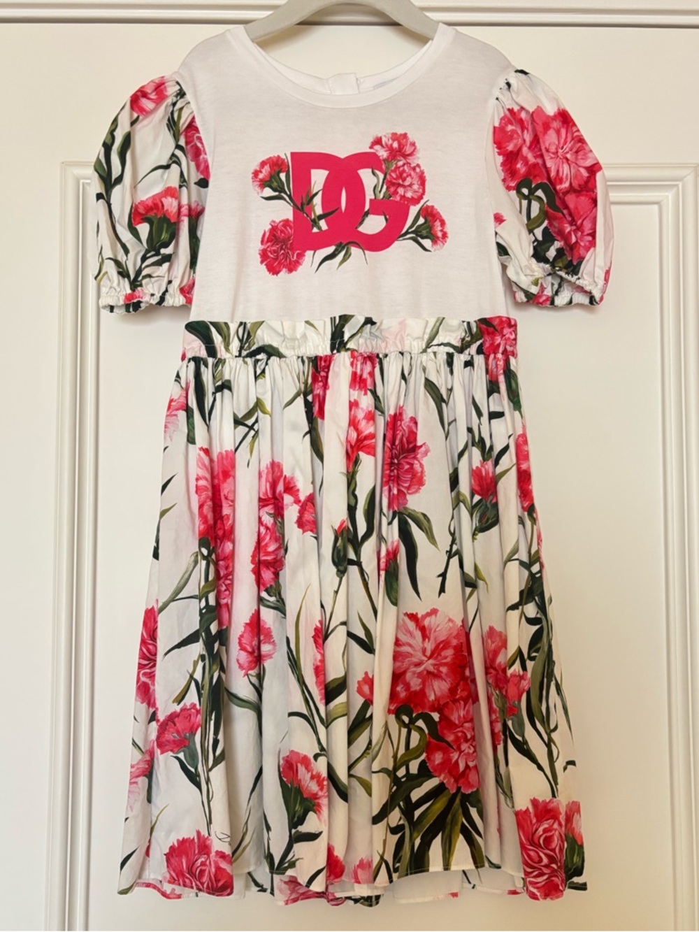 Dolce & Gabanna Kids Carnation Print Dress - Picture 6 of 16